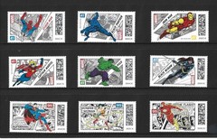 Germany 2022, 2023, 2024, 2025, 2026 Marvel & DC Super Heroes – 9 MNH Stamps!