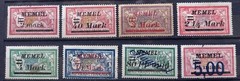 MEMEL 1920-1923 32 STAMPS + 2 BLOCKS OF 4 MNH-MH-USED with 1.50 Mk 1920, Mi# 11