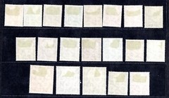 GERMANY 1954 SCOTT #702-721 COMPLETE MINT HINGED