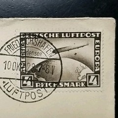 1929 LZ-127 Graf Zeppelin Flown to US Germany Stamp #C37 4R Air Mail Cover