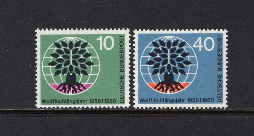 Germany 1960 UPROOTED OAK EMBLEM SC 807-808 MLH
