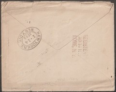 JN Germany 1893 registered cover used to Rome (US)