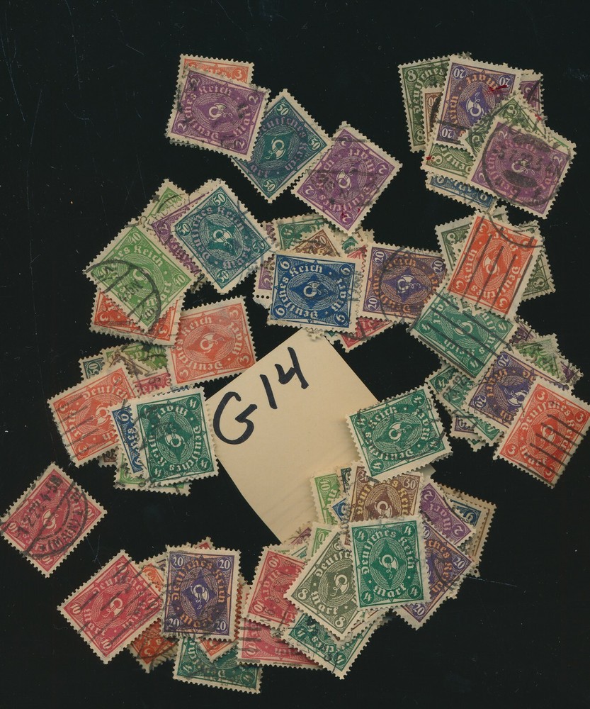 GERMANY – LOT OF 100+ MIXED – EARLY 1920’S ISSUED – #G14