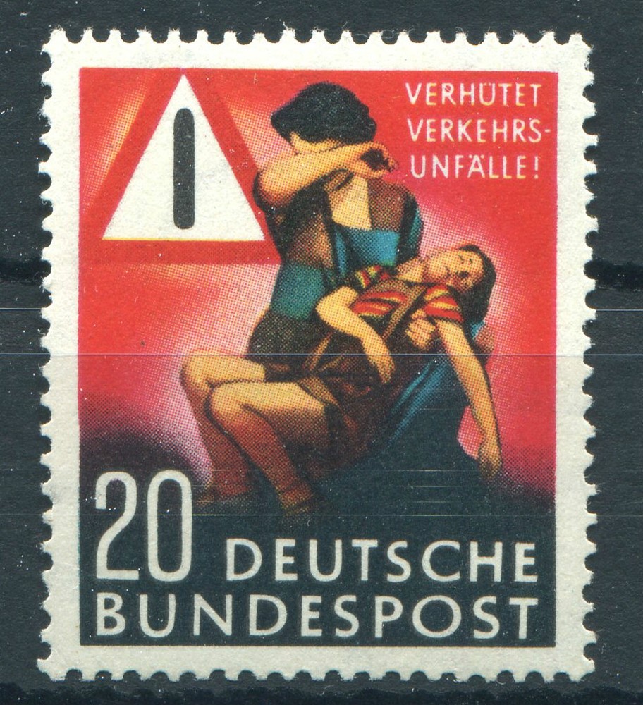 Bund No. 162 Clean Mint Never Hinged Road Accident Prevention MNH Germany
