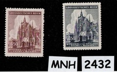 MNH Stamps Prague Castles & Cathedrals WWII Germany Occupation of BaM #2432