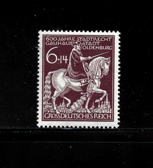 Germany Stamp- Scott # B290-6 + 14pf-Mint/VLH-OG-1945-Semi Postal