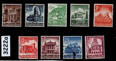 Stamp set B177-B185 1940 Germany Third Reich era Winter relief fund #3222a