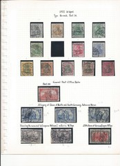 1900-02 Germany Germania used mint stamp lot x36 Reichspost Deutches Reich