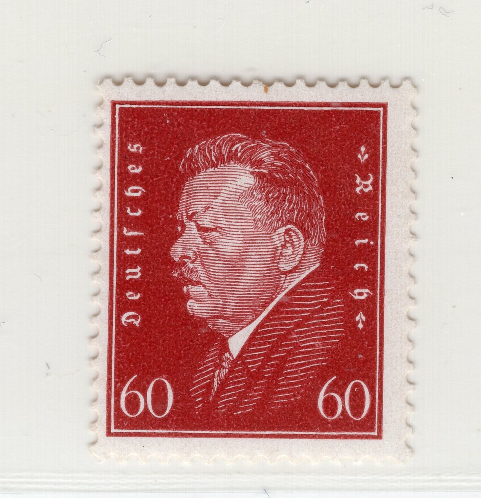 GERMANY 1928 PRESIDENTS SET 60pf FRIEDRICH EBERT SCOTT 383 PERFECT MNH