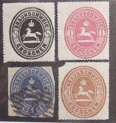 Brunswick Scott # 23-26, Set of 4, Mixed Mint & Used