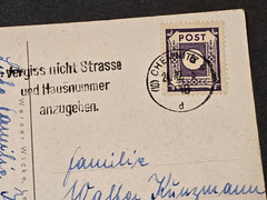 1912 Imperial German Christmas Santa Claus Elf Postcard 10 Pf Local Post Stamp