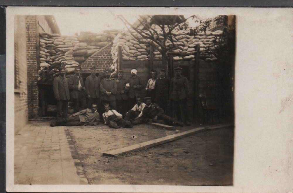 ✔️ GERMANY REICH WWI SOLDIERS EXCELLENT RARE AGED MILITARY PHOTO POSTCARD