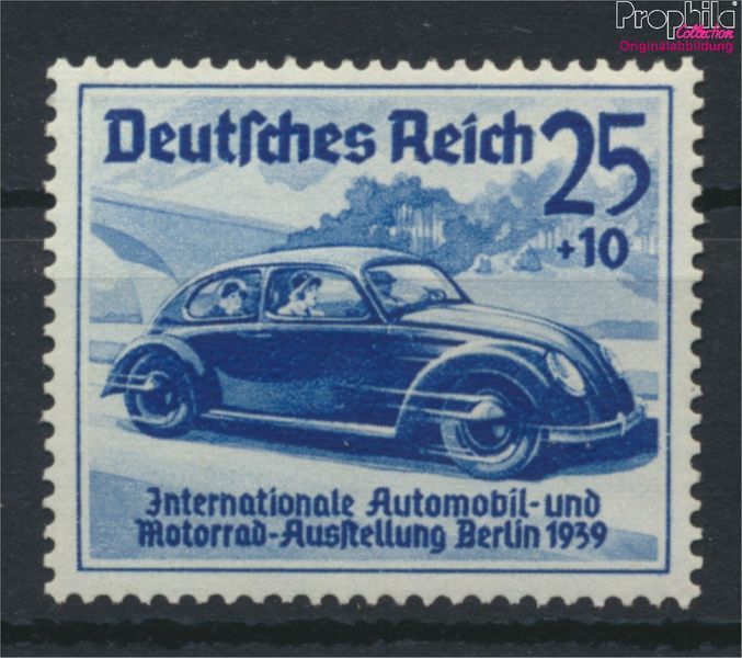 German Empire 688 with hinge 1939 IAA / the volkswagen (9861112