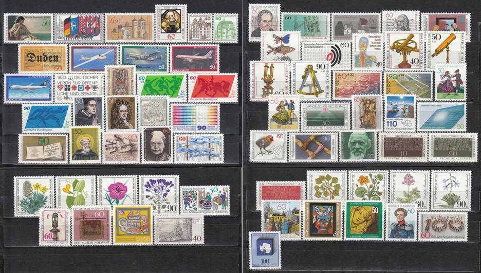 Germany 1980 + 1981 – complete year sets – MNH (b3)