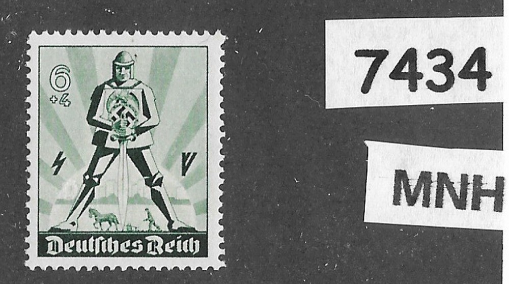 #7434 MNH stamp B171 Aryan Warrior 1940 Germany Third Reich era May day 1940