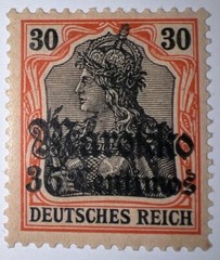 Travelstamps; GERMANY OFFICES IN MOROCCO OP STAMPS UnWMK MINT OG H 35c on 30