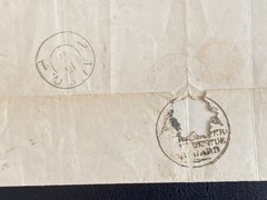 1870 Prussia DOUBLE USED Official Wrapper STETTIN NAUGARD NOWOGARD North German
