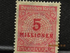 The listing is for:(1)1923 German Hyperinflation Stamp-LH-See Photos