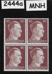 MNH stamp block 1941 Adolf Hitler PF60 Sc 522 Third Reich era Germany #2444a