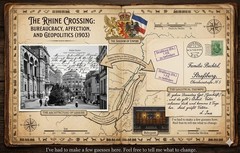 1903 Baden-Baden to Strassburg Postcard Germania 5pf Violet Cachet Mail Route .