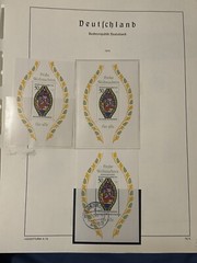 GERMANY 1976 STAMP COLLECTION USED + MINT MOUTED ON 6 PAGES