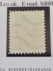 1944, WWII GERMAN PROPAGANDA FORGERY, KGVI 1/2d LIQUIDATION OF EMPIRE BARBADOS