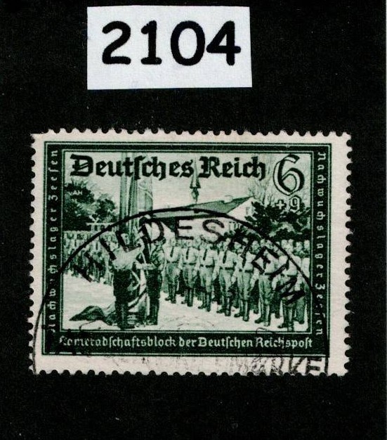 Used stamp B151a 1941 Postal & Hitler’s Cultural Fund charity Germany #2104