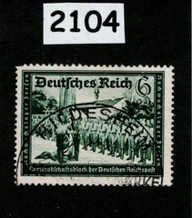 Used stamp B151a 1941 Postal & Hitler’s Cultural Fund charity Germany #2104