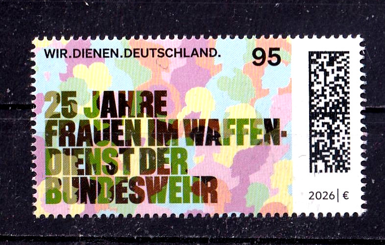 Germany 2026 New Issues June Briefmarken Women Bundeswehr Service 3793