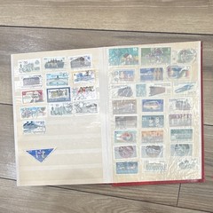 East Germany (DDR) Used Postage Stamp Collection Lot in Album, Various Topics