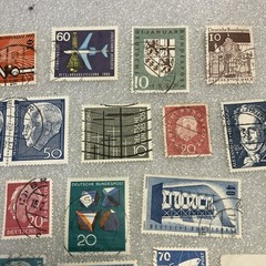 30 USED/Cancel mixed West Germany Deutsche Bundespost 1950-1990 Stamps. $1Ships.