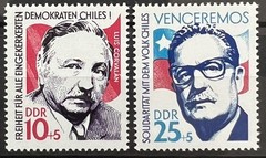 Germany DDR Stamps – Solidarity with the Chilean People – 1973 – MNH.