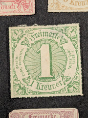 GERMANY 1859-1866 THURN & TAXIS Lot of 7 Stamps – 2 Imperf & 5 Rouletted MH
