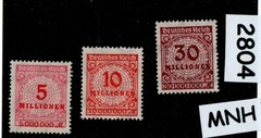 MNH stamps Pre 1930 German Republic Hyper Inflation stamps #2804