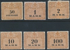 Stamp Germany Reich Saxony Revenue Tax Stempelmarke Fiscal Official Fee Lot MNG