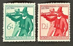 Travelstamps: 1944 Germany Stamps Scott #B278-B279 Soldier & Tirolese Rifleman