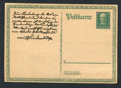 German Reich : Hindenburg birthday stationary from 1927 – mint NH