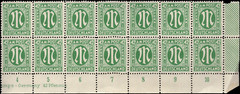 SAVOYSTAMPS – Germany-Allied Issued Occupational Post WWll-42P-Block of 14- MINT