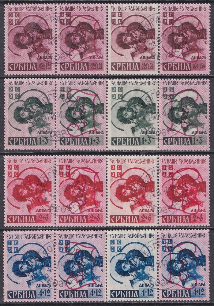 Serbia, Serbien, German occupation, 1941, War Victims, all types in rows
