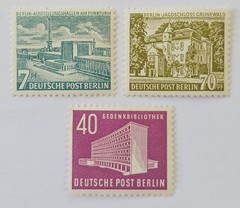 GERMANY/BERLIN CLASSICS SUPERB 1953 Lot of 3x Never Hinged Mint. €100