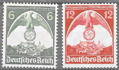 Germany Third Reich Mi# 586-587 MH Party Rally Nuremberg 1935 *