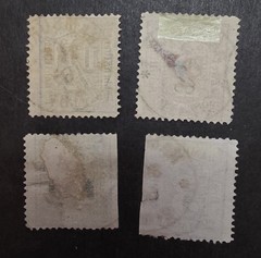 HAMBURG Germany Scott 13 15 17 23 Stamp Lot Used T24659