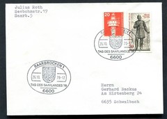 Germany – BRD : Nice cover from 1978 – fancy cancel Saarbrücken 1 – used