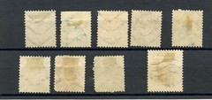 KMC4076-Germany-Bavaria #38-45, 47 (G858) Coat of Arms, embossed, U,FVF,CV$95.35
