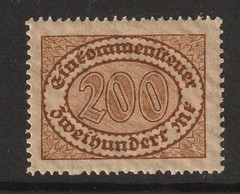 Germany 1920s 200m Tax Revenue MNH / Wmk Quadfoil – S45024