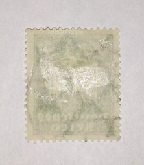 German Deutsches Reich Stamp 5 Pf Green Lozenge Watermark