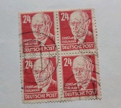 East German Stamps. Germany. 16 Used. 1948. The Numbers Under Them Are SCOTT #’s