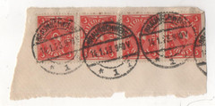 LOT Postal GERMAN Postage Stamps circa 1923 Braunschweig Hand Stamp (PLA BIN)