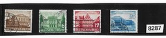 #8287 Used stamp set / Sc498 – 501 / 1941 Leipzig Spring Fair Third Reich era