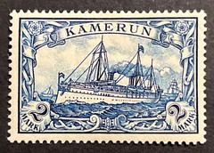 Travelstamps:Germany German Kamerun Stamps 2m Kaiser’s Yacht mint OG VLH UnWmk